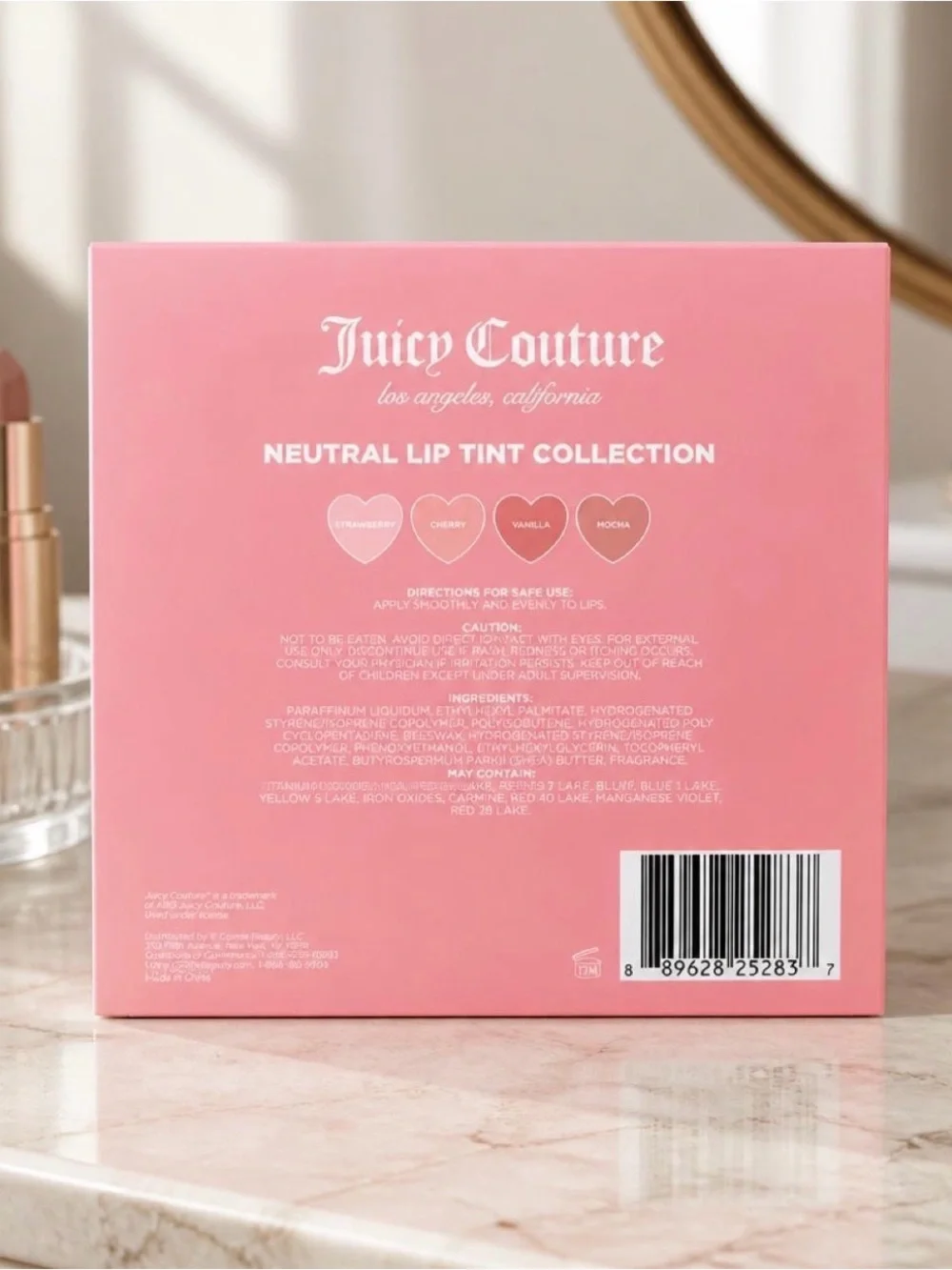 Juicy Couture Neutral Tinted Lip Butter Collection 4 Pc Set New